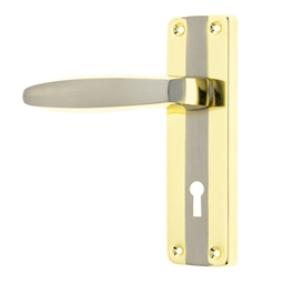 M8A10 - 2 Lever Lockset Biflora 6"